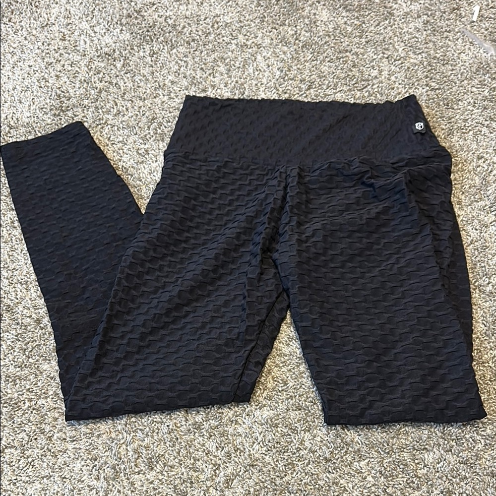 Born Primitive Full Length Black Textured Leggings